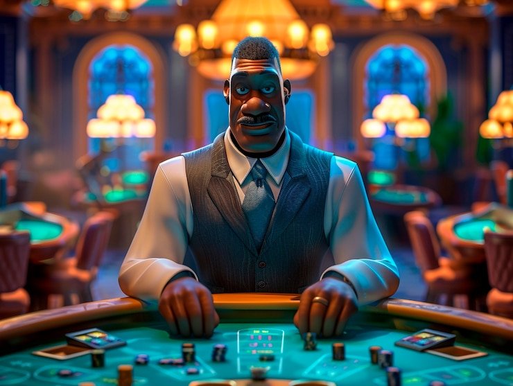Meja Lightning Baccarat hobi77 dengan dealer profesional dan fitur multiplier yang ditampilkan secara real-time